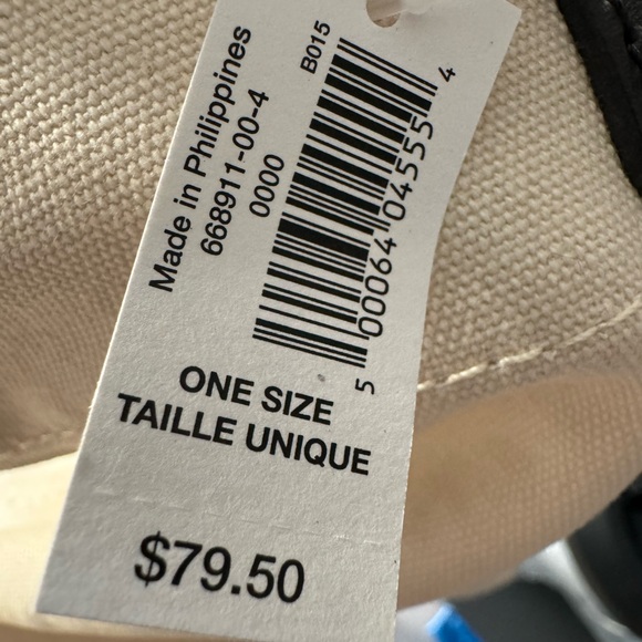 NWT Banana Republic Canvas and Leather Purse Black & White - Picture 3 of 3